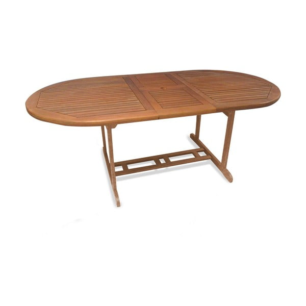 Rozkladací záhradný stôl z eukalyptového dreva Crido Consulting Eucalypt