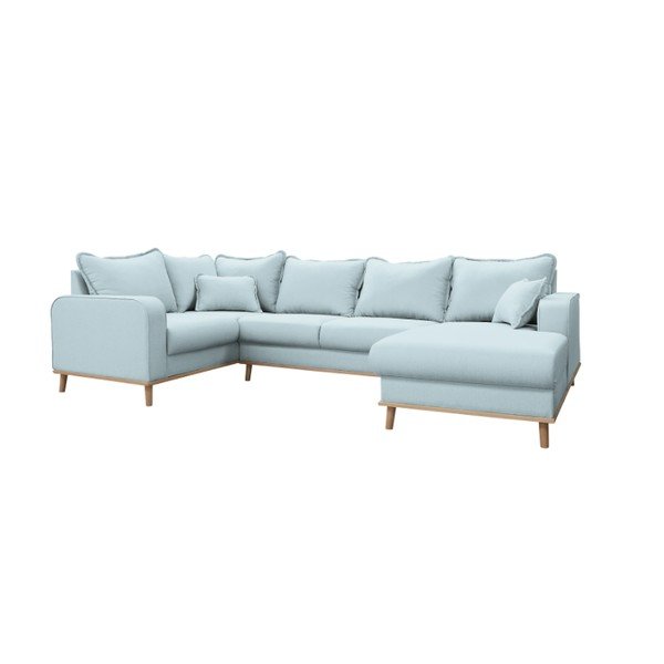 Svetlomodrá rohová pohovka (pravý roh) Beata - Ropez-image-2