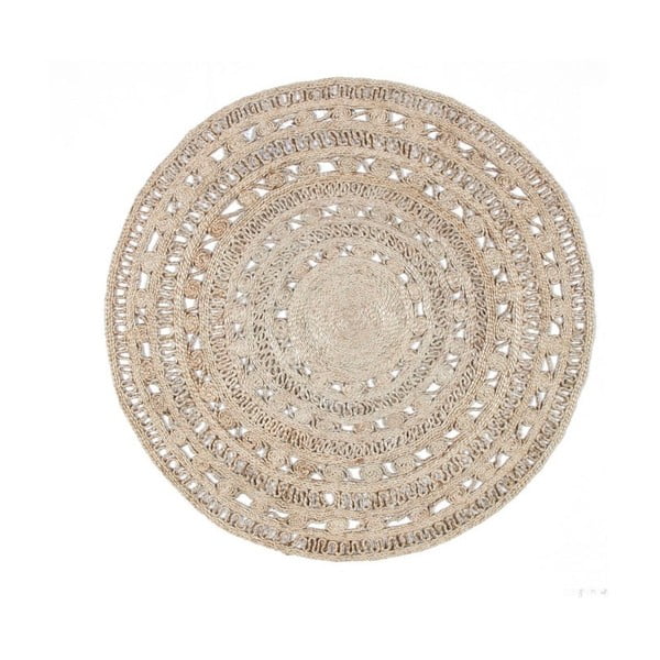 Jutový okrúhly koberec Eco Rugs Orfelia, ⌀ 120 cm