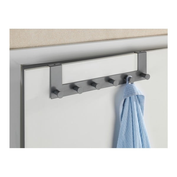 Sivý kovový vešiak na dvere 39 cm Celano – Wenko-image-1