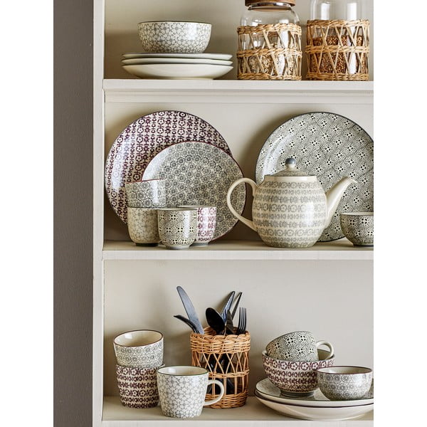 Súprava 4 kameninových tanierov Bloomingville Karine, ø 25 cm-image-1