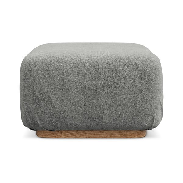 Sivá modulárna podnožka z textílie buklé Ailani – Makamii