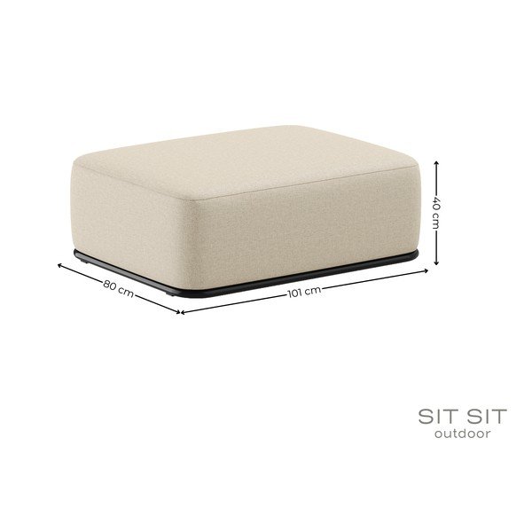 Béžová záhradná podnožka Straw – Sit Sit-image-4