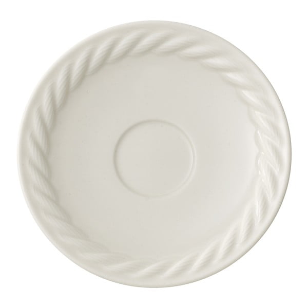 Biely porcelánový tanierik pod espresso Villeroy & Boch Montauk, 12 cm