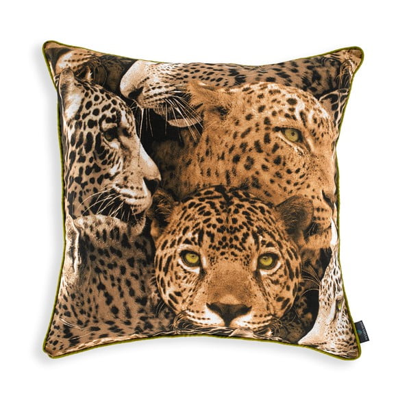 Obliečka na vankúš WeLoveBeds Leopard, 60 × 60 cm