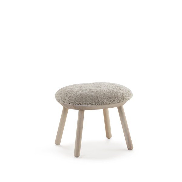 Béžová podnožka z ovčej vlny EMKO Naïve-image-2