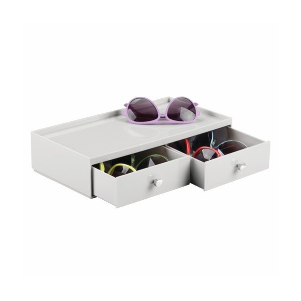 Biely organizér s 2 zásuvkami InterDesign Desk-image-3