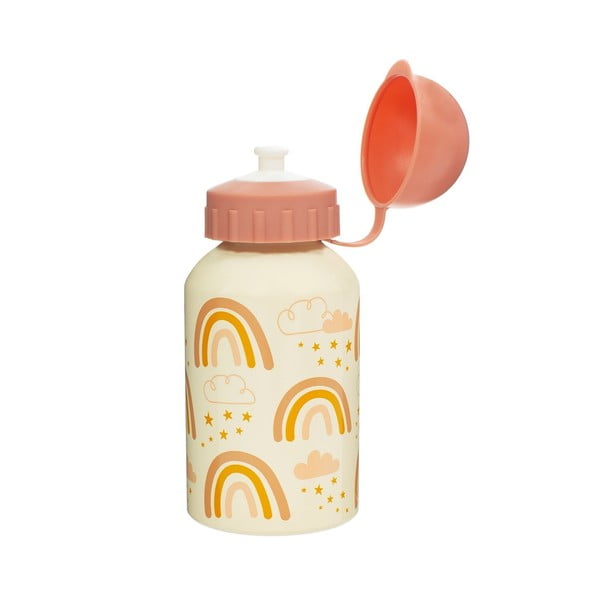 Oranžovo-ružová detská fľaša na pitie Sass & Belle Earth Rainbow, 250 ml-image-1