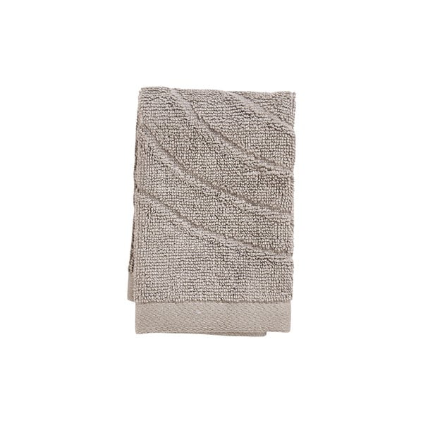 Sivobéžový froté bavlnený uterák 30x30 cm Time – Zone