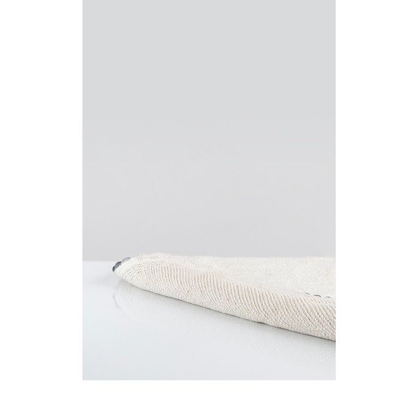 Krémovobiela bavlnená kúpeľňová predložka Irya Home Collection Ronan, ø 90 cm-image-2