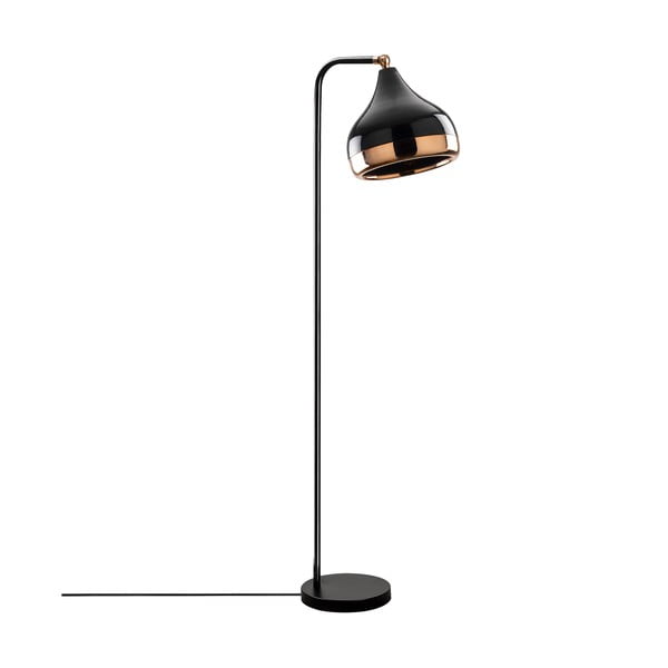 Stojacia lampa v čierno-medenej farbe Opviq lights Yildo