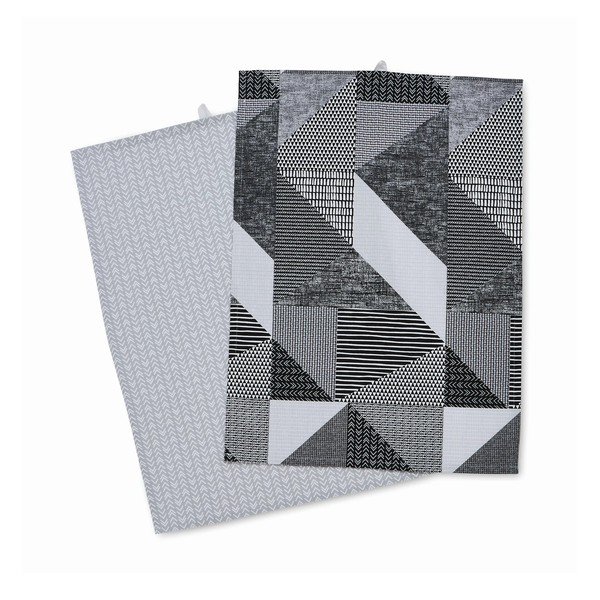 Bavlnené utierky v súprave 2 ks 50x70 cm Larsson Geo – Catherine Lansfield
