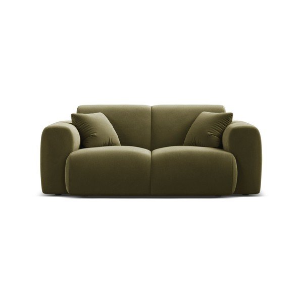 Khaki zamatová pohovka 170 cm Molino – Micadoni -image-2