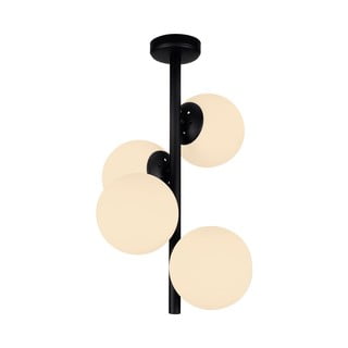 Čierne závesné svietidlo Squid Lighting Owl, výška 53 cm