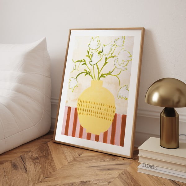 Obraz 52x72 cm Yellow Vase – Malerifabrikken-image-1