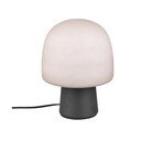 Čierno-biela stolová lampa so skleneným tienidlom (výška 27 cm) Steen – Trio