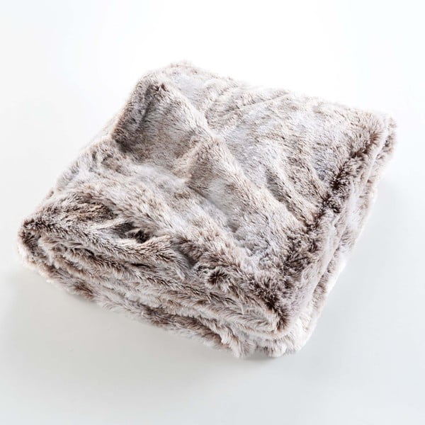 Hnedá deka z umelej kožušiny 180x220 cm Antartic – douceur d'intérieur