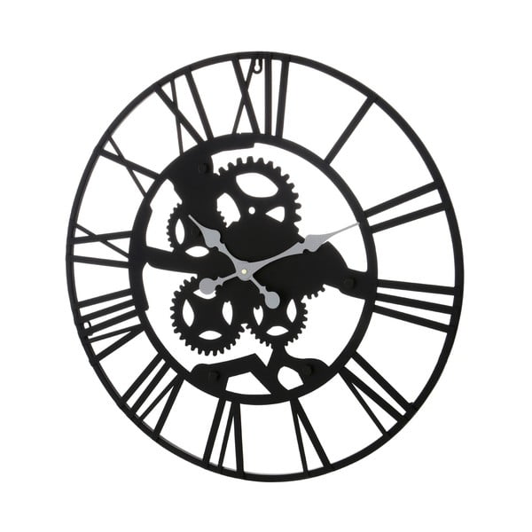 Nástenné železné hodiny Black Iron-image-2