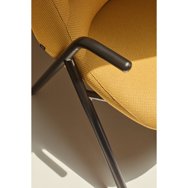 Žlté kreslo Teulat Dins, výška 90 cm-image-1