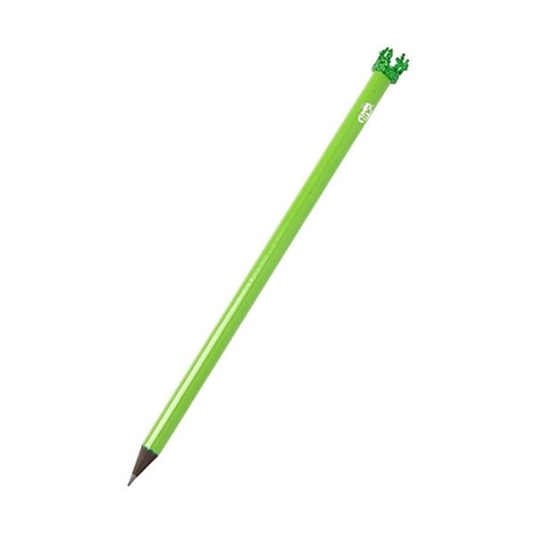 Zelená ceruzka s ozdobou v tvare korunky TINC