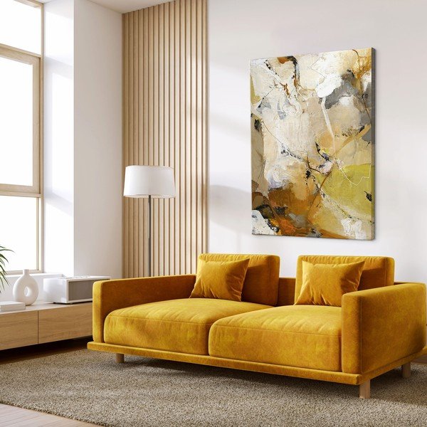 Tlačený/s ručne maľovanými prvkami obraz na plátne 90x118 cm Everlast – Malerifabrikken-image-1