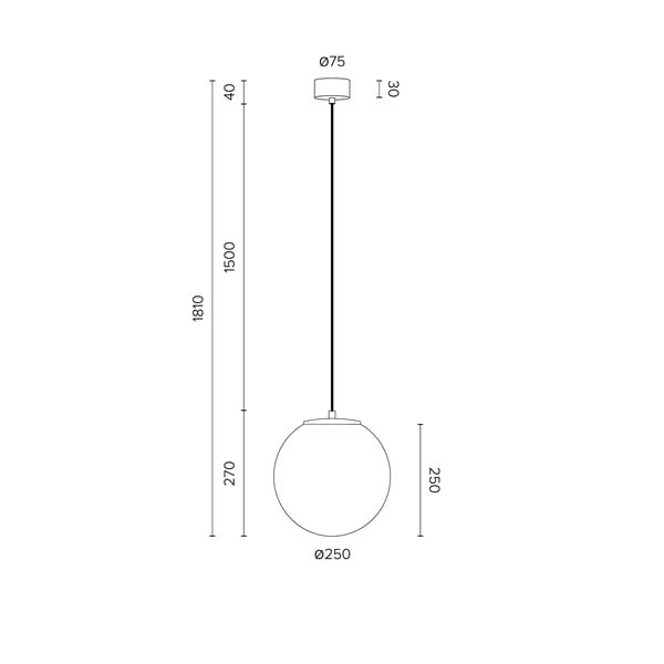 Biele závesné svietidlo s objímkou ​​v zlatej farbe Sotto Luce tsuki M-image-3