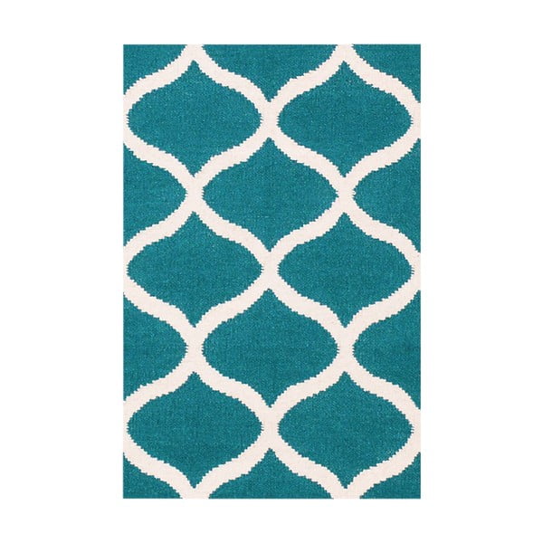 Vlnený koberec Alize, 60x90 cm, modrý