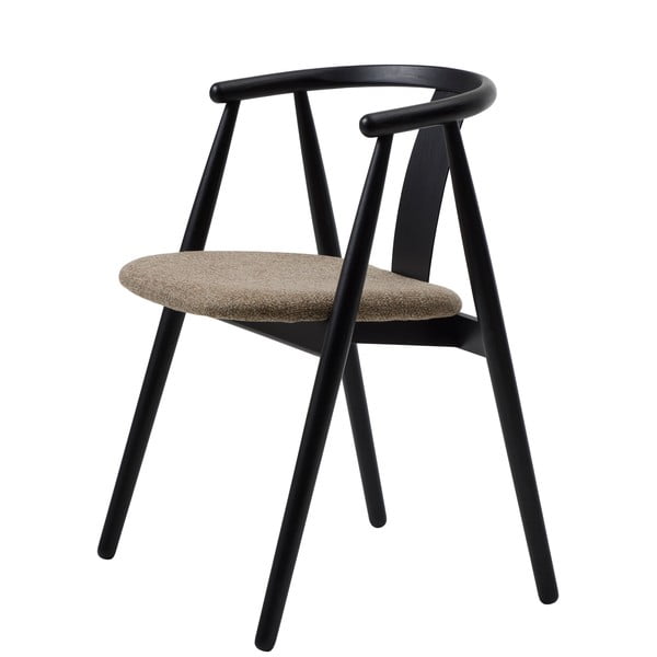 Čierna/béžová jedálenská stolička Relate – Unique Furniture-image-2