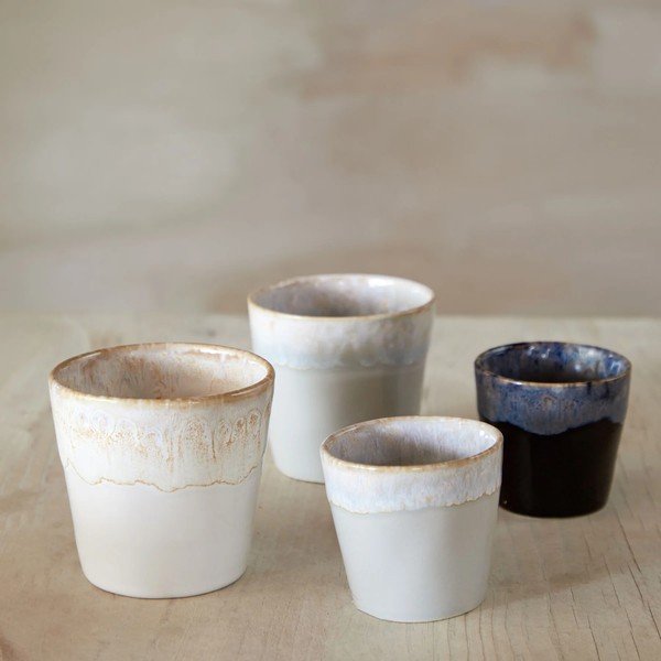 Biele kameninové šálky v súprave 8 ks na espresso 210 ml Grespresso – Costa Nova-image-2