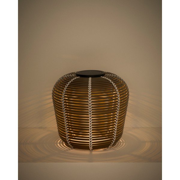 LED stolové/prenosné vonkajšie svietidlo so solárnym panelom/na USB ø 35 cm Garoina – Kave Home-image-3