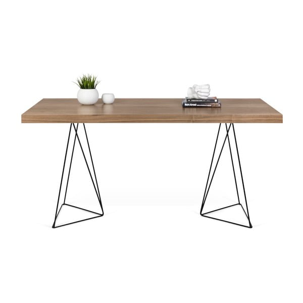 Pracovný stôl s kovovými nohami TemaHome Multi, 160 x 90 cm-image-3