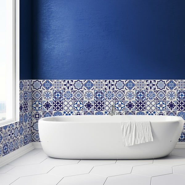 Sada 24 nástenných samolepiek Ambiance Decals Tiles Eusebio, 10 × 10 cm-image-3