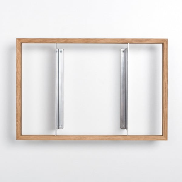 Polica na knihy z dubového dreva das kleine b b8, výška 34 cm-image-3