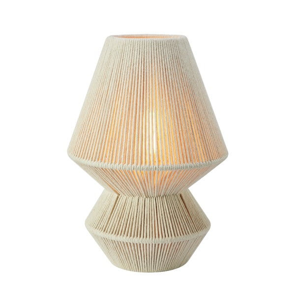 Stolová lampa v prírodnej farbe s textilným tienidlom (výška 34 cm) Razzo – Markslöjd