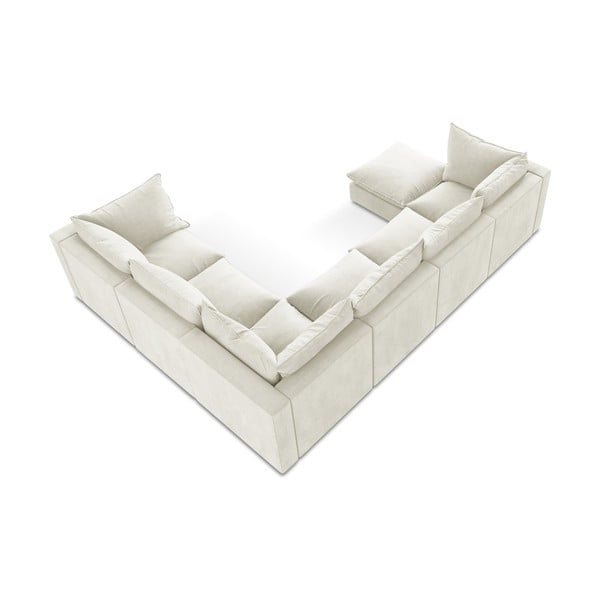 Béžová rohová pohovka (pravý roh/do tvaru "U") Manao – Makamii-image-3