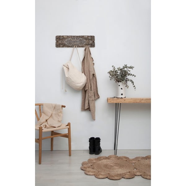 Nástenný vešiak z borovicového dreva Tierra Bella Mandala, 50 x 20 cm-image-1