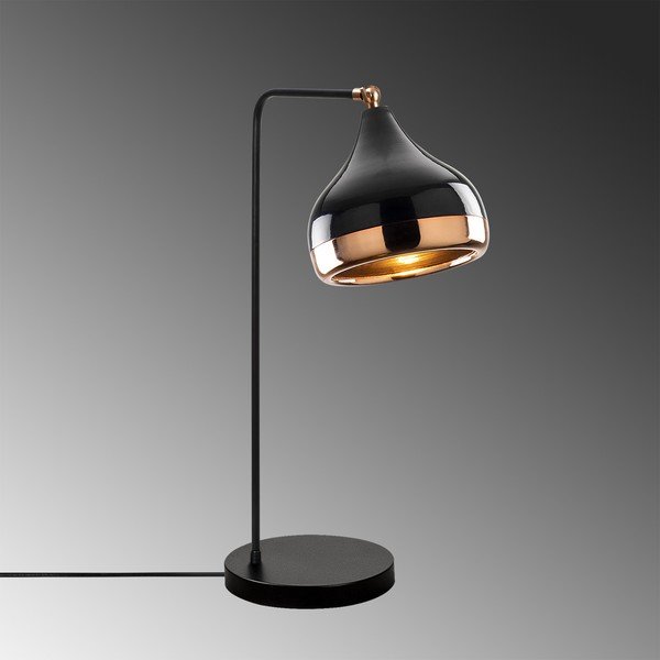 Stolová lampa v čierno-medenej farbe Opviq lights Yildo-image-1