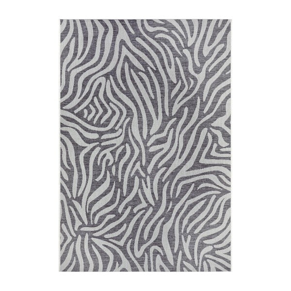 Sivo-béžový vonkajší koberec NORTHRUGS Cebra, 140 x 200 cm