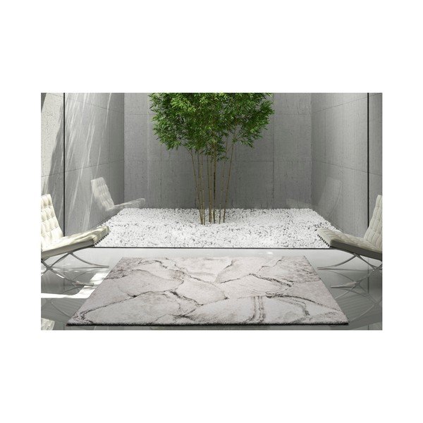 Sivý koberec Universal Sherpa Grey, 120 × 170 cm