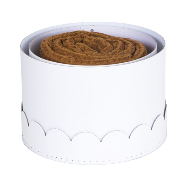 Biele kartónové úložné boxy v súprave 2 ks s vekom ø 26x17,5 cm Wilma Paper Laminate – Bigso-image-3