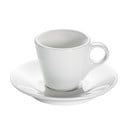 Biely porcelánový hrnček s tanierikom Maxwell & Williams Basic Espresso, 70 ml