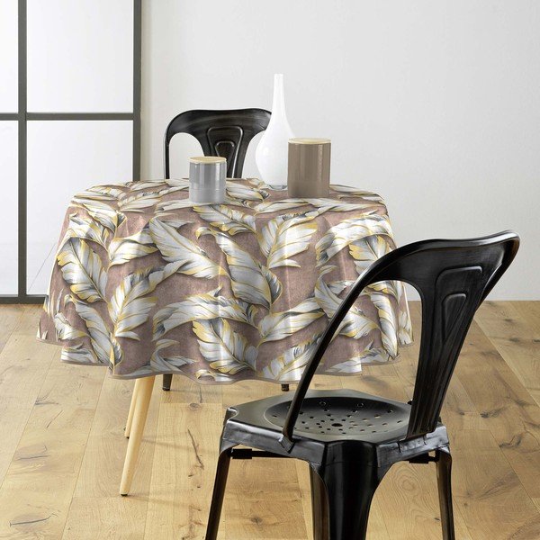 Umývateľný obrus ø 160 cm Ebany – douceur d'intérieur-image-1