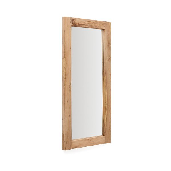 Nástenné zrkadlo s dreveným rámom 80x180 cm Maden – Kave Home
