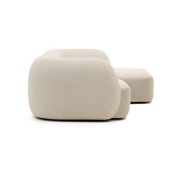 Krémová ženilková rohová pohovka (pravý roh/s leňoškou) Martina – Kave Home-image-3