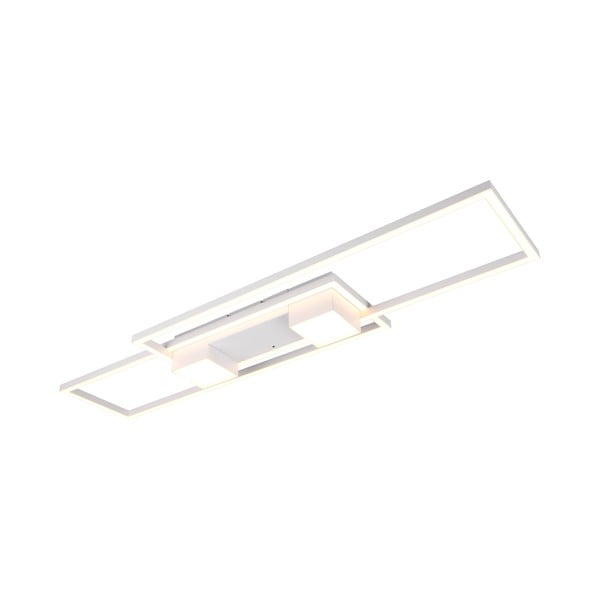 Biele LED stmievateľné stropné svietidlo na diaľkové ovládanie 28x100 cm Albany – Trio-image-2