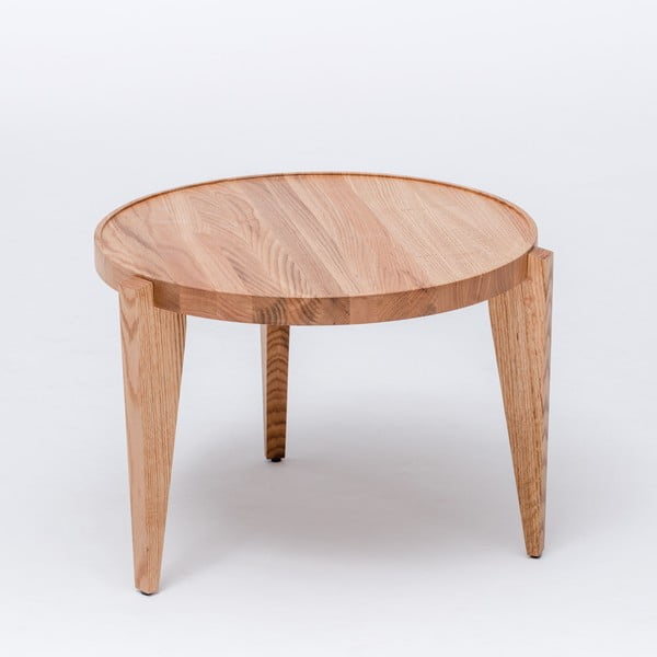 Dubový kávový stolík Bontri, 60x38 cm