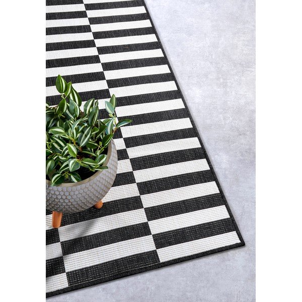 Čierno-biely behúň 80x300 cm Viela – Hanse Home-image-3