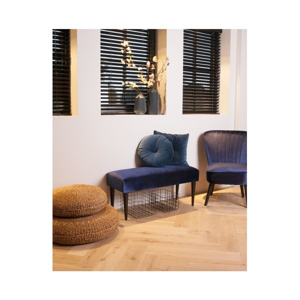 Modrý bavlnený vankúš PT LIVING, ⌀ 45 cm-image-1
