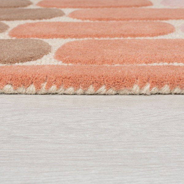 Oranžový vlnený behúň Flair Rugs Fossil, 60 x 230 cm-image-3