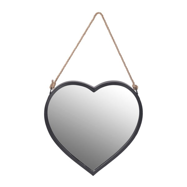 Závesné nástenné zrkadlo v tvare srdca InArt